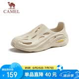 骆驼（CAMEL）男士快穿镂空运动凉鞋时尚沙滩洞洞拖鞋 G13M834091 山沙 40 