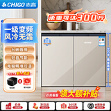 志高卧式冰箱风冷无霜变频一级能效228升家用嵌入式矮冰箱188升双冷冻对开门迷你小型电冰箱 228升级款【香槟金】一级变频/风冷无霜/只换不修