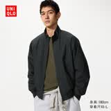 优衣库哈灵顿茄克男装女装/外套夹克26春夏新款484610 487318 484610/09黑色 S