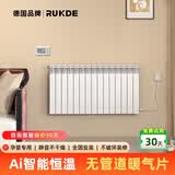 RUKDE德国瑞康帝水暖电暖器对流式电暖气器机无管道暖气片家用壁挂式墙暖静音孕妇婴儿水循环全屋取暖器 1600W(10-13㎡)26款全新智能APP款 左电源