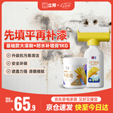 立邦墙面修补滚筒补墙膏防水抗菌翻新清洁墙面修复内墙乳胶漆500g+1kg