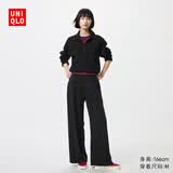 优衣库运动宽腿裤/常规款女装/阔腿裤宽松卫裤479620 09 黑色 XS /150/60A