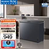 美菱（MeiLing）抑菌减霜300升单温家用冷柜超薄84.1%减霜一级能效深冷速冻120小时断电保护 星空灰 301升 BC/BD-301DT