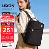 乐上（LEXON）时尚轻便双肩背包13.3英寸书包商务笔记本电脑包女士旅行包梦幻黑