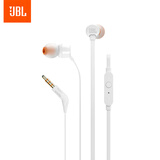 JBLT110有线耳机立体声入耳式耳麦  电脑游戏运动耳机 适用于3.5mm接口设备白色
