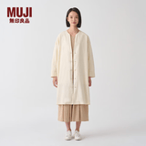 MUJIIDEE 女式 平纹 无领夹克衫女装外套  GAD02C4S 米白色 M (155/80A)
