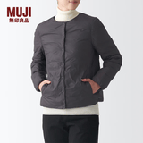 MUJI 女式轻量羽绒便携式夹克衫羽绒服短款轻薄女款冬季BDC07C1A 深灰色 L (165/88A)