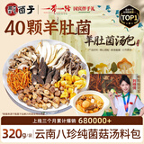 甄菌子松茸羊肚菌汤包80g*4（每包10个羊肚菌） 云南菌菇汤煲汤火锅食材