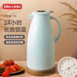 JEKO&JEKO保温壶家用热水瓶暖水壶大容量宿舍开水瓶数显 1.9L淡蓝色
