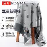 金号浴巾 新疆纯棉运动吸水加大加厚成人家用浴巾 灰色420g/条