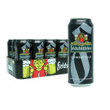 费尔德堡（feldschlobchen）德国进口原装啤酒费尔德堡啤酒 黑啤 500mL 18罐 整箱装