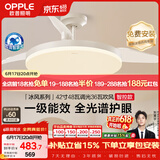 欧普照明（OPPLE）风扇灯42寸全光谱1级能效智控电风扇餐厅厨房卧室空调搭子 冰风