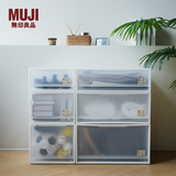 MUJI 聚丙烯 收纳箱 抽屉式 储物箱 整理箱 衣物收纳箱 大/长34*宽44.5*高24cm 3S