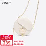 viney牛皮包包女包小众斜挎手机包单肩小圆包生日礼物高级感送女友老婆