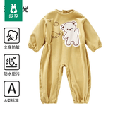 欧孕（OUYUN）宝宝连体罩衣秋冬婴儿爬行防水防脏爬爬服反穿衣儿童吃饭围兜 泡泡时光 【防水防脏 】 80cm 【推荐身高 75-83cm】