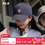 MLB帽子男女棒球帽情侣38女神节礼物遮阳帽潮流3ACP7701N-50BKL-F