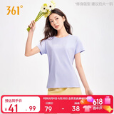 361°t恤衫女夏季新款潮流休闲宽松运动正肩上衣服短袖女装662629106-3