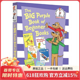 苏斯博士英语启蒙认知 The Big Purple Book Of Beginner Books 紫色大书 英文原版精装入门绘本故事选集6合1 七色系列 绿山墙 Big Purple Bk Of Be