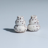 星月菩提三桶佛头配珠配件全套装配饰跑环三通佛头三头通背云雕刻 葫芦一对（顺白）