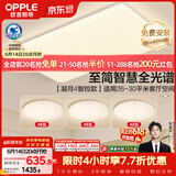 欧普照明（OPPLE）全光谱护眼吸顶灯客厅灯智能LED照明灯具简约大气套餐12包安装