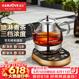 金灶（KAMJOVE）全自动煮茶器黑茶煮茶壶养生壶 玻璃智能保温电茶壶烧茶壶蒸茶器 黑色 0.8L