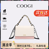 COOGI包包女款轻奢品牌女士单肩包女斜挎包女情人节生日礼物送女友老婆 粉色