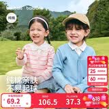巴拉巴拉童装儿童毛衣男童女童2026春装新款V领针织衫宝宝开衫骏马小章潮
