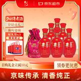 牛栏山二锅头 五星红瓷 清香型 白酒 53度 500ml*6 瓶 整箱装