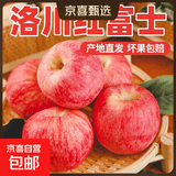 正宗红富士丑苹果脆爽多汁应季红富士苹果新鲜苹果多仓混发 陕西洛川带箱4斤净重3.5斤
