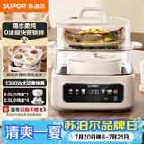 苏泊尔（SUPOR）电炖锅 煲汤锅 电蒸锅17L家用炖蒸煮一体多功能锅0涂层隔水炖锅电炖盅炖汤锅 DZ20FC871