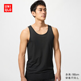 优衣库AIRism网眼背心男装空气衣/上衣打底26春夏新款482527 482527/09黑色 L