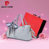 皮尔卡丹（pierre cardin）2026新款气质手提斜挎包波士顿女包送女友妈妈好礼 浅蓝色