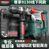 德硕（DESHUO）工业级电锤DS-9130混凝土两用电钻冲击钻带安全离合大功率电镐