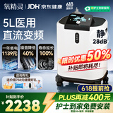氧精灵5L升制氧机静音省电家用吸氧机老人医用级氧气机变频雾化端午送礼