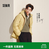 森马（Semir）王安宇同款棉服男发热科技棉外套三防25冬保暖棉衣109725112104