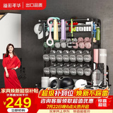 溢彩年华哑铃架运动健身器材收纳架瑜伽垫收纳筐带轮移动厚碳钢置物架6512
