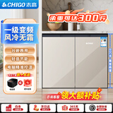 志高卧式冰箱风冷无霜变频一级能效228升家用嵌入式矮冰箱188升双冷冻对开门迷你小型电冰箱 228豪华款【香槟金】一级变频/风冷无霜/只换不修