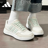 阿迪达斯（adidas）板鞋女鞋秋季透气情侣简约小白鞋软底舒适减震休闲鞋 矾土棕 38.5
