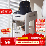 安尔雅移动书包架桌边办公室收纳推车置物架学生桌面文具储物架带轮子