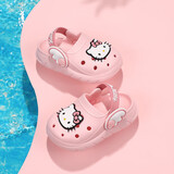Hello Kitty童鞋女童宝宝拖鞋夏季轻便透气花园鞋儿童洞洞鞋5902粉色20