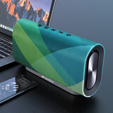 山水（SANSUI） 高音质蓝牙音箱低音炮大音量家用立体环绕户外便携式小型桌面迷你小音响插卡小钢炮音乐播放器 T8帆布绿【蓝牙5.3+3D重低音】