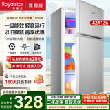 荣事达（Royalstar）小冰箱迷你小型家用冷藏冷冻两用宿舍出租房用双门一级能效低音运行电冰箱 42A126【保温升级 高效保鲜】旗舰款