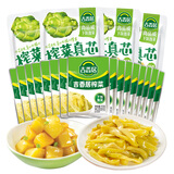 吉香居 榨菜15g麻辣萝卜干 下饭菜咸菜开味小菜袋装开袋即食佐餐拌面 吉香居榨菜15g*16+榨菜真芯25g*4