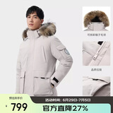 骆驼（CAMEL）【王俊凯同款】户外羽绒服男女中长款700蓬防泼水加厚御寒外套