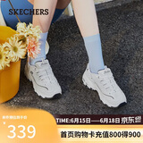斯凯奇（Skechers）小白熊女鞋夏季厚底百搭老爹鞋熊猫鞋休闲运动鞋