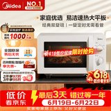 美的（Midea）微波炉经典双旋钮家用小型20L平板式易清洁便捷高效速热杀菌除味随机发货2026新款M202