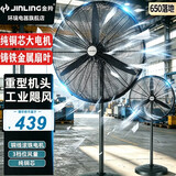 金羚工业风扇落地扇强力牛角扇立式电风扇大风力商用金属扇大功率壁扇工厂车间壁挂风扇纯铜电机 650落地扇/200W