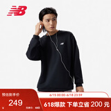 NEW BALANCE 卫衣男款简约休闲百搭运动套头衫MT41507 BK M 