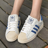 阿迪达斯（adidas）三叶草男鞋女鞋2026夏季新款情侣贝壳头运动时尚潮流休闲板鞋 KZ6732/白蓝/贝壳头 38