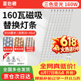 圣伯顿（Shengbodun）led灯条吸顶灯替换灯芯磁铁替换客厅改造灯带灯管长条 三色160瓦